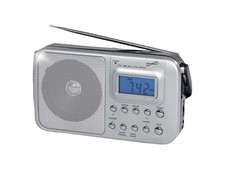 Supersonic SC-1091 Portable 4-Band AM/FM/SW 1-2 Radio, SC-1091 - Silver