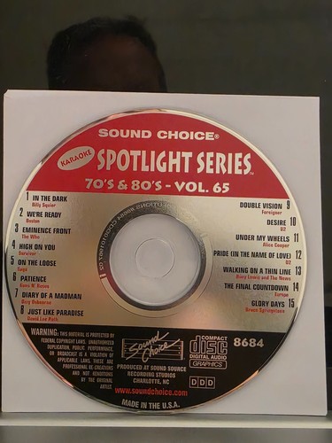 SC8684 70'S 80'S RARE SOUND CHOICE KARAOKE CDG LOT MARK