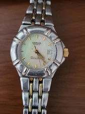 Krieger Quartz Ladies Watch with Two-tone Stainless Steel Bracelet