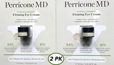 2 PACK PERRICONE MD HYPOALLERGENIC FIRMING EYE CREAM (2X 15 mL / 0.5 fl oz)