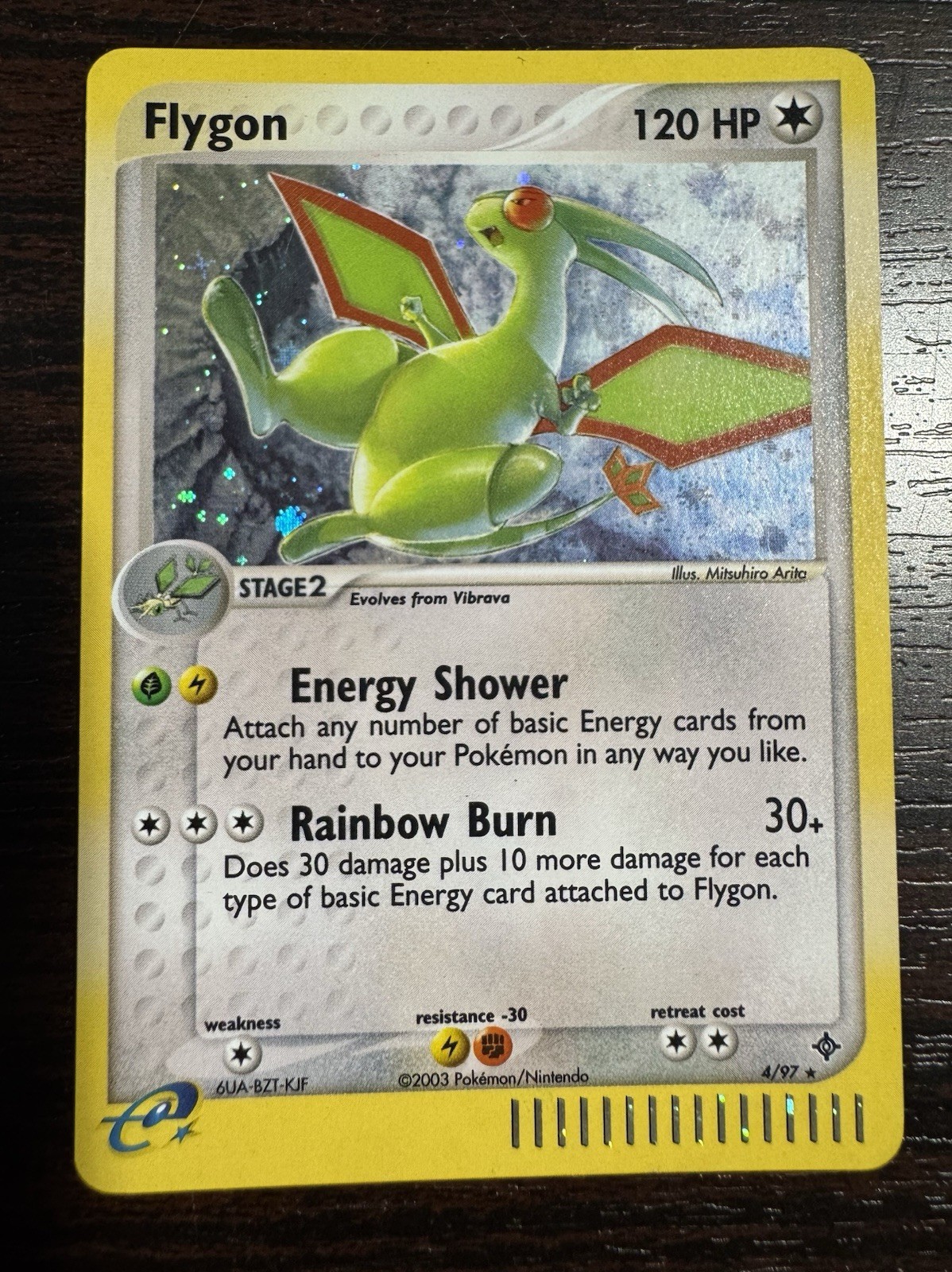 Pokémon TCG Flygon 4/97 EX Dragon Holo, E-Reader, LP Condition