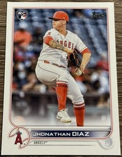 Jhonathan Diaz Rookie #332 2022 Topps Los Angeles Angels Baseball Card MLB