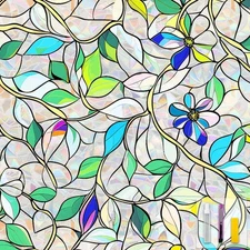 Window Privacy Film Stained Glass Decorative Window Tint for Home Room Decor ...