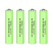 PKCELL AAA 1.2V Button Top Ni-MH Rechargeable Battery for Solar Decorations