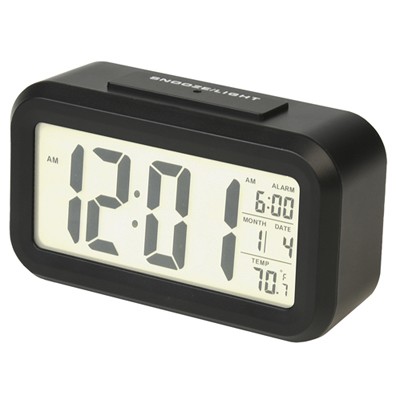 With Snooze, Temperature Display, Black - Rcd11a