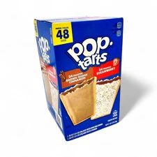 Pop-Tarts Frosted Variety Pack, Strawberry + Brown Sugar Cinnamon - 48 Count