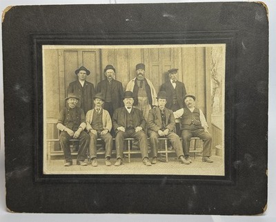 Vintage Good Ole Boys, Incredible Faces, Mustaches, RI, Cabinet Card Photo