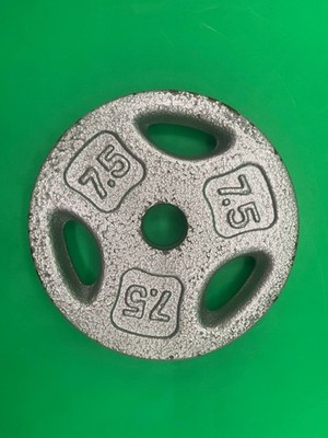 1'' Hole Cast Iron Weight Plate Unbranded 3.4KG / 7.5 LBS Pounds - LV