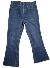 1960s Levi's 646 Big E Flare/Bootcut Denim Pants Orange Tab Actual Waist 79cm