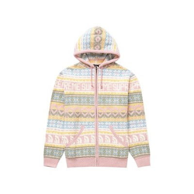 Supreme The North Face Zip Hooded Sweater Pink XL New