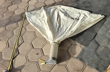 Uline 4' Tall 20 Cubic Bag Ceiling Mount Type* Packing Peanut Gravity Dispenser 