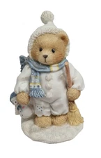 Vintage Cherished Teddies Earl Warm Hearted Friends 1995 Christmas Snowbear