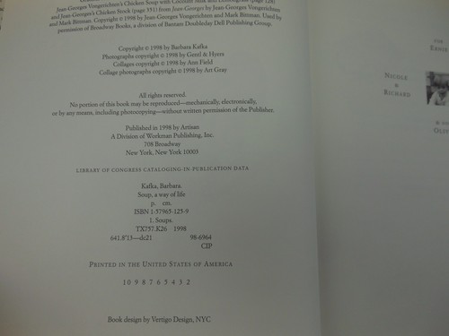 Soup: A Way of Life by Barbara Kafka, HB Cookbook - Picture 8 of 8