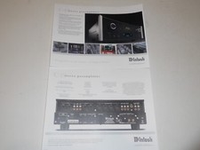 McIntosh 2021 C49 Brochure Solid State Preamp 2 pg, Specs/Info/Article