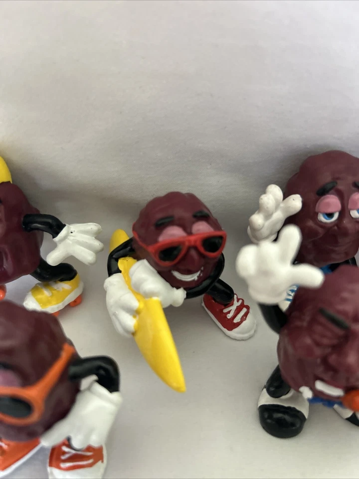 LOTE de 10 ~ Anos 80 1988 Calrab Vintage California Passas Figuras de Brinquedo PVC - Imagem 3 de 4