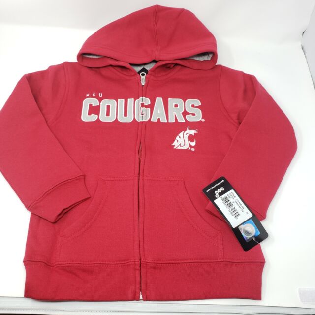 Washington State Cougars WSU Boys Girls Hoodie Hooded Jacket M 5/6 Red ...