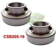2 INSERT BALL BEARINGS W/SET SCREW LOCKING, SEALED, 1"ID X 52mm OD, CSB205-16