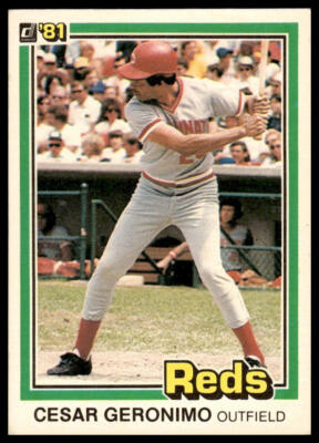 1981 Donruss #305 Cesar Geronimo Cincinnati Reds Baseball | eBay
