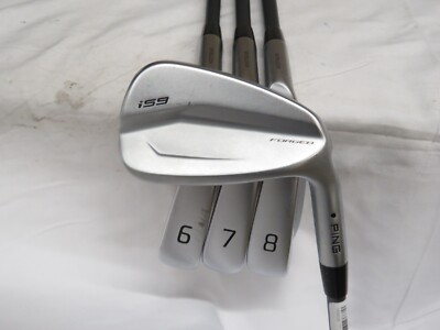 Used Ping i59 Forged Black Dot Iron Set 6-9 Ping Alta CB AWT Stiff  
