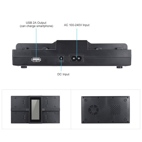 -E6 -E6N NP-F970 4-Channel With Cable S4M0 - Picture 3 of 9