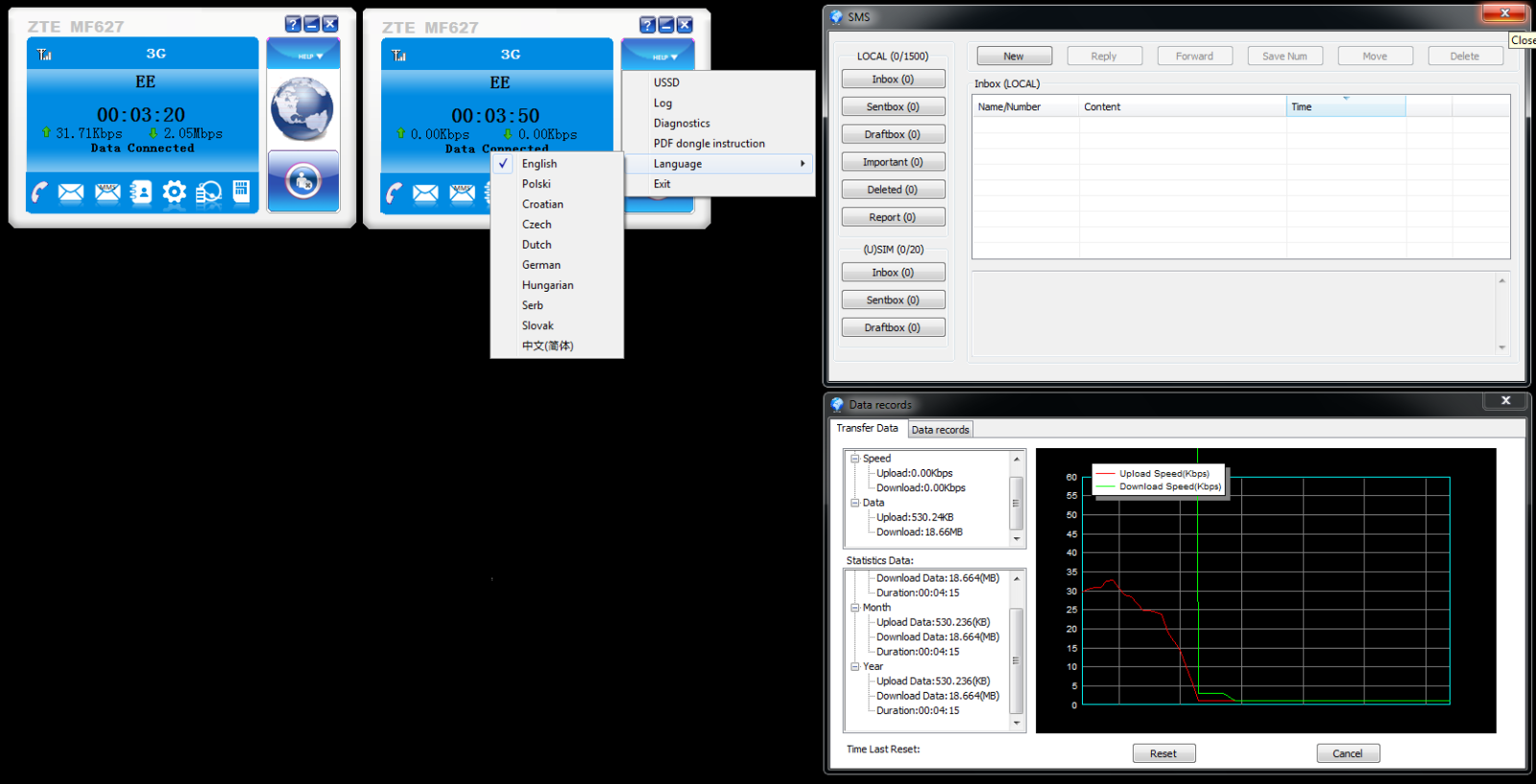 UNLOCKED ZTE MF626 USB 3G cheap Mobile Broadband SIM Dongle 3