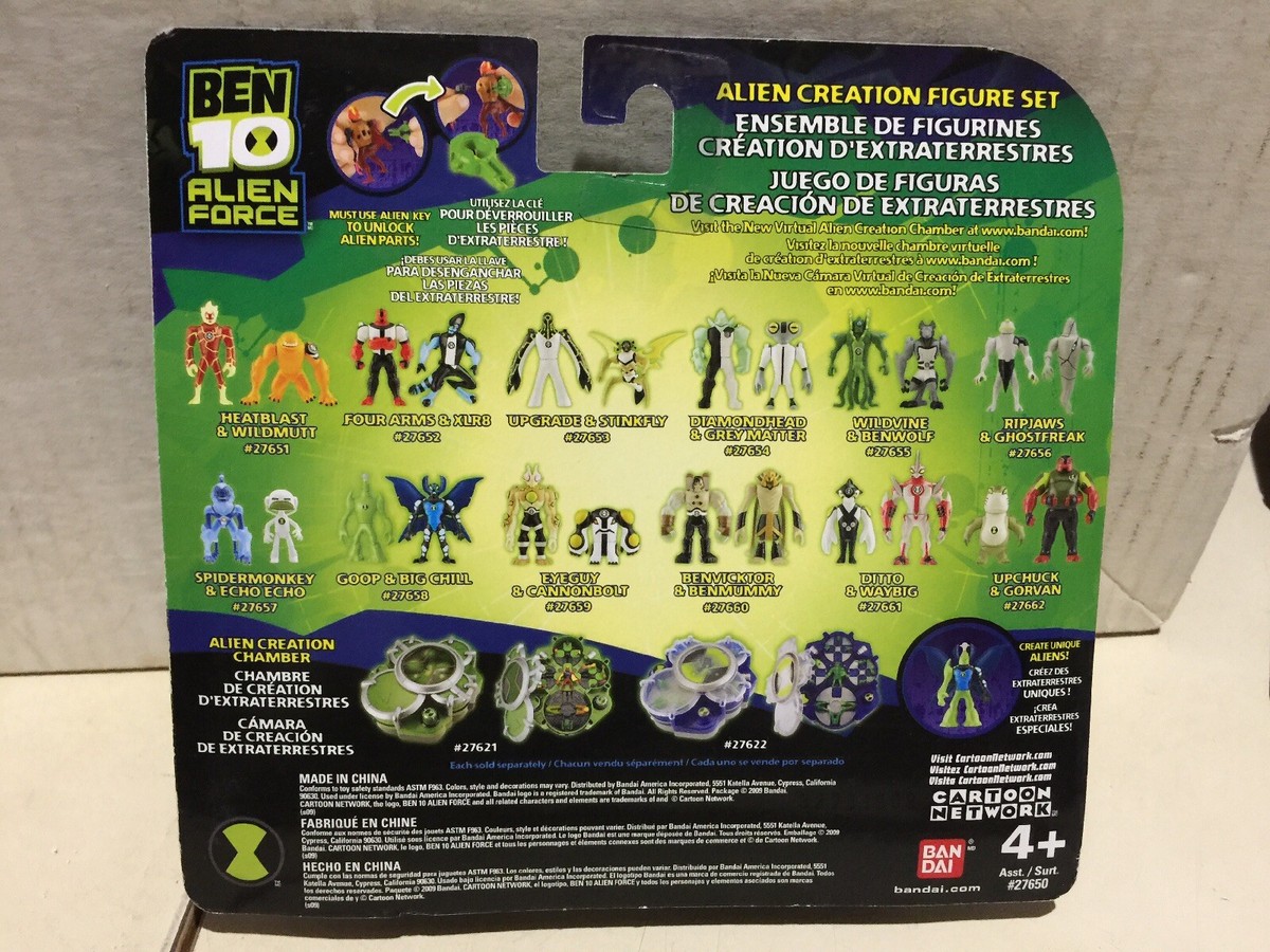 NEW Ben 10 Alien Force Key Creation Figure Set Diamondhead & Great
