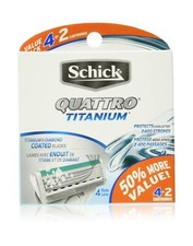 Schick Quattro Titanium Men Razor Refills Car...