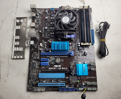 Asus M5A97 Motherboard w/AMD FX-6300, 8GB RAM, IO Shield *READ #2225