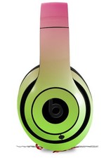Skin for Beats Studio 2 3 Smooth Fades Neon Green Hot Pink HEADPHONES NOT INCLU