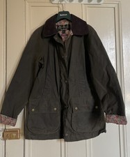 Women Barbour Liberty Print Beadnell Wax Jacket Size 8