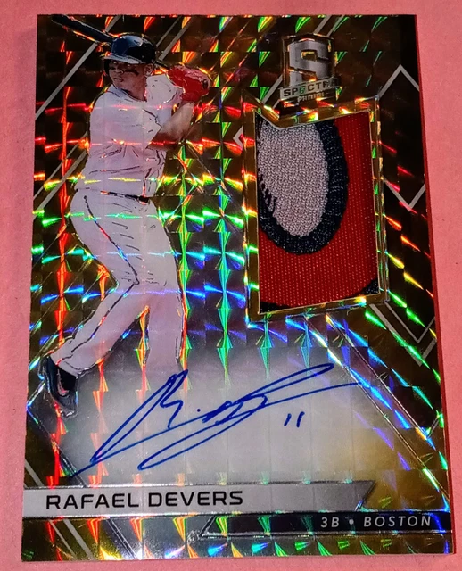 2018 Spectra Rafael Devers Prizm Auto Patch /10 #RJA-RD