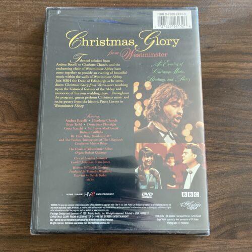 NEW Christmas Glory from Westminster Andrea Bocelli and Charlotte Church (DVD) - Foto 2 di 4