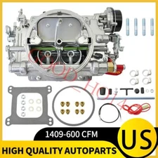 4 Barrel Carburetor Electric Choke FIT Edelbrock 1409 Performer Marine 600 cfm