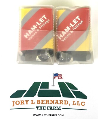 HAM-LET, H9900SSLV3/8CF, LOT OF 2, 3/8''TUBE, BONNET NEEDLE VALVE, 6000PSI NEW S