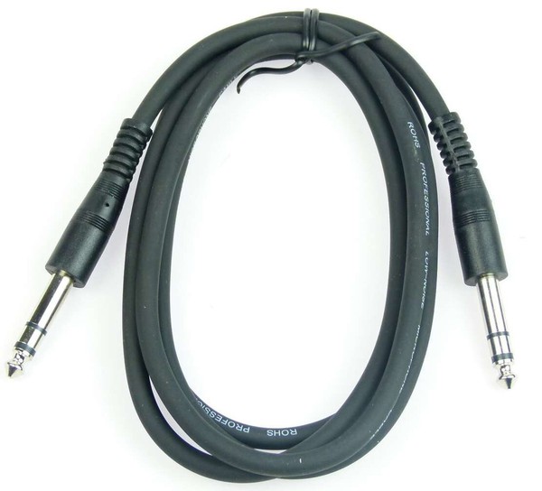 Adam Hall 1,5 M Patchkabel Stereo Klinke Trs 6,3 Mm Klinkekabel Kabel Symmetrisc-image