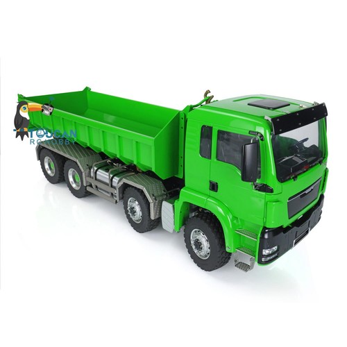 LESU TGS Metal 1/14 RC Hydraulic Dumper Truck 8x8 Remote Control Roll On Tipper - Picture 10 of 12