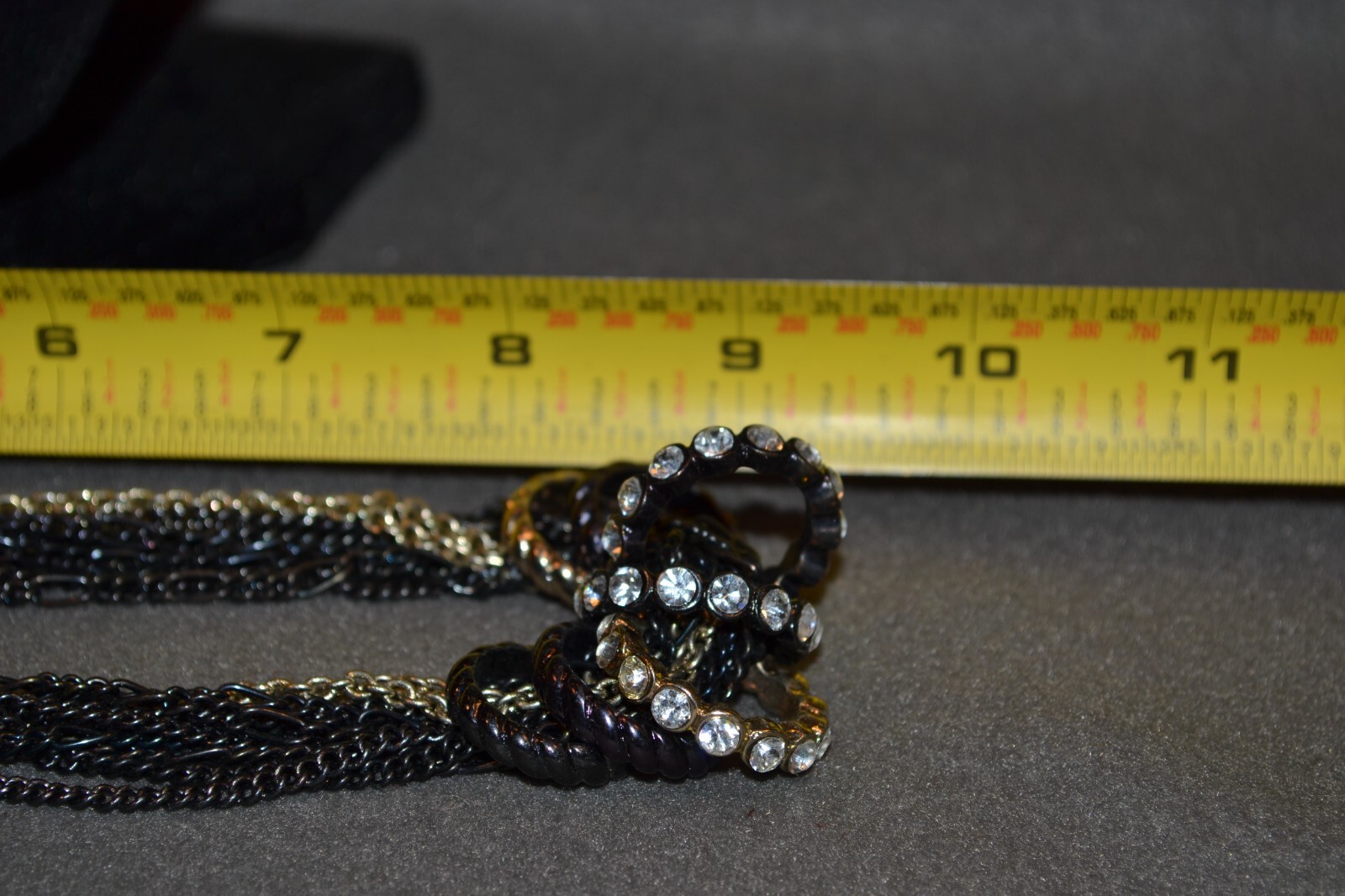 Cookie Lee Layered Necklace Toggle Multi Colored … - image 8