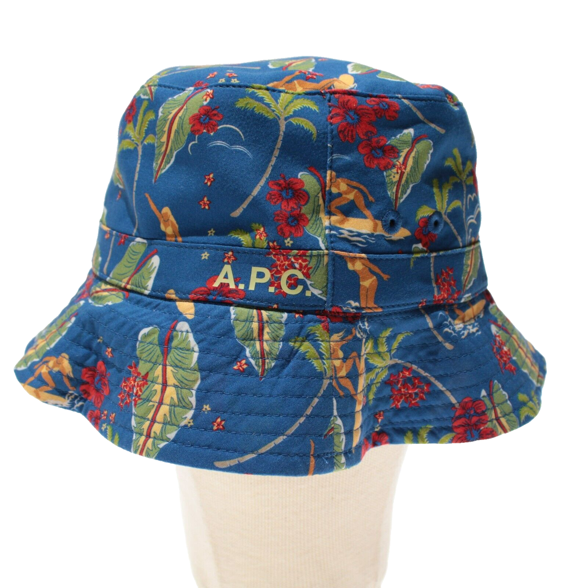 NWT A.P.C. Blue Bucket Hat Size 56 A.P.C. NWT Bucket Hat Size 56 in Blue/Red/Green/Yellow  main image 2
