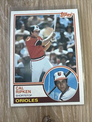 Cal Ripken Jr. 1983 Topps 2nd Second Year Card #163 Baltimore Orioles ⚾ ...