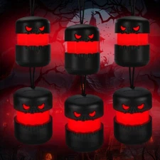 EverBrite Halloween Skeleton Lantern 6-Pack Collapsible Halloween Skull Lanterns