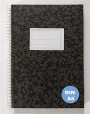 DIN A5 Spiralblock liniert recy Notizblock Sp...