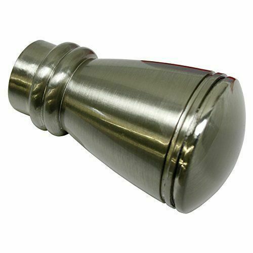 End Caps for Curtain Rods 2 X Finial Chicago Metal Stainless Steel