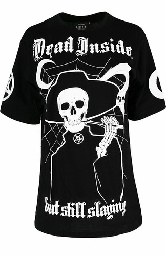 Restyle Gothic Black Alternative Oversized T-Shirts (Choose Style) - Picture 11 of 20