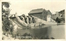Newaygo Michigan C-1940s Cotton Dam RPPC Photo Postcard 21-11450