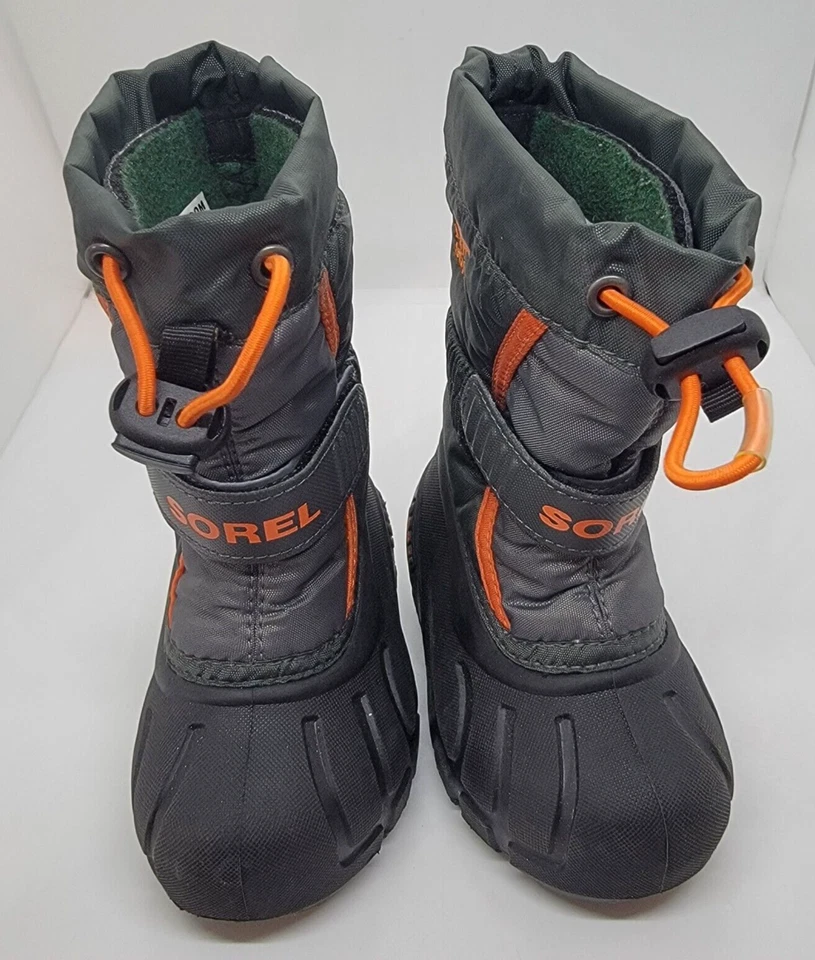Sorel Invierno Ráfaga Exterior Invierno Nieve Botas Gris Naranja Niños Talla 6 Niño Pequeño Foto 4 de 4