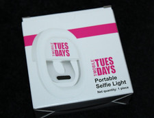 T-Mobile Tuesdays White Portable Selfie Light w/ Micro USB Cable Charging Cord
