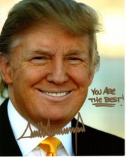DONALD TRUMP Signed 8x10 Photo w/ Hologram COA