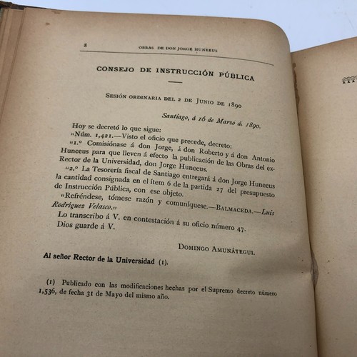 1890 Works Don Jorge HUNEEUS Constitucion Ante El Congreso Chile Antique Book - Picture 14 of 18