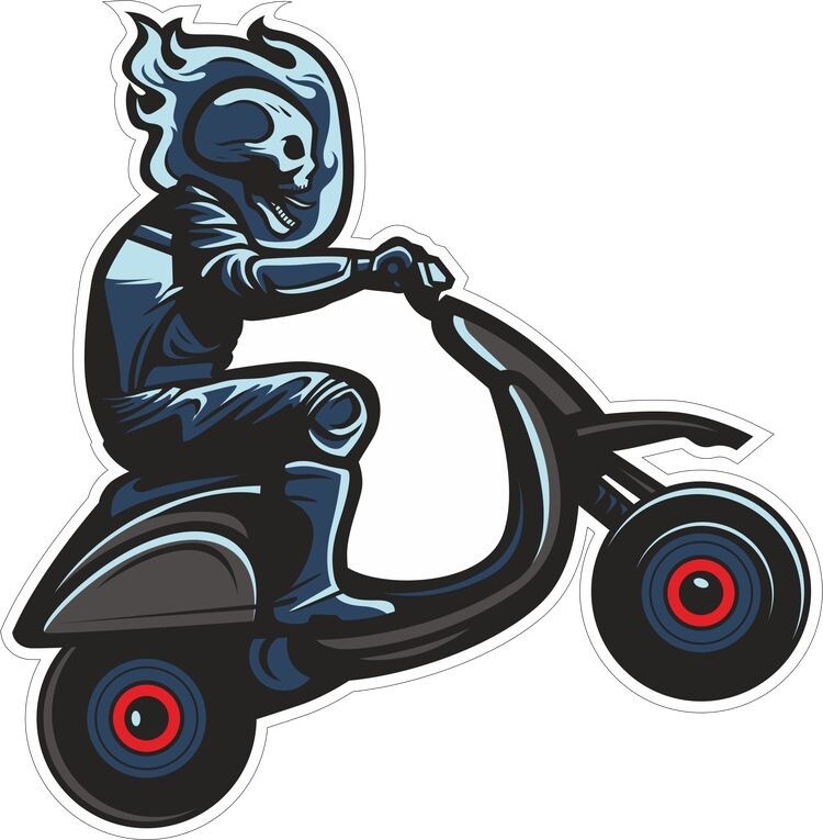 Cool Scooter Stickers