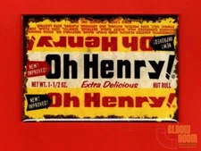Oh Henry! vintage look sign art 2x3" fridge/locker magnet